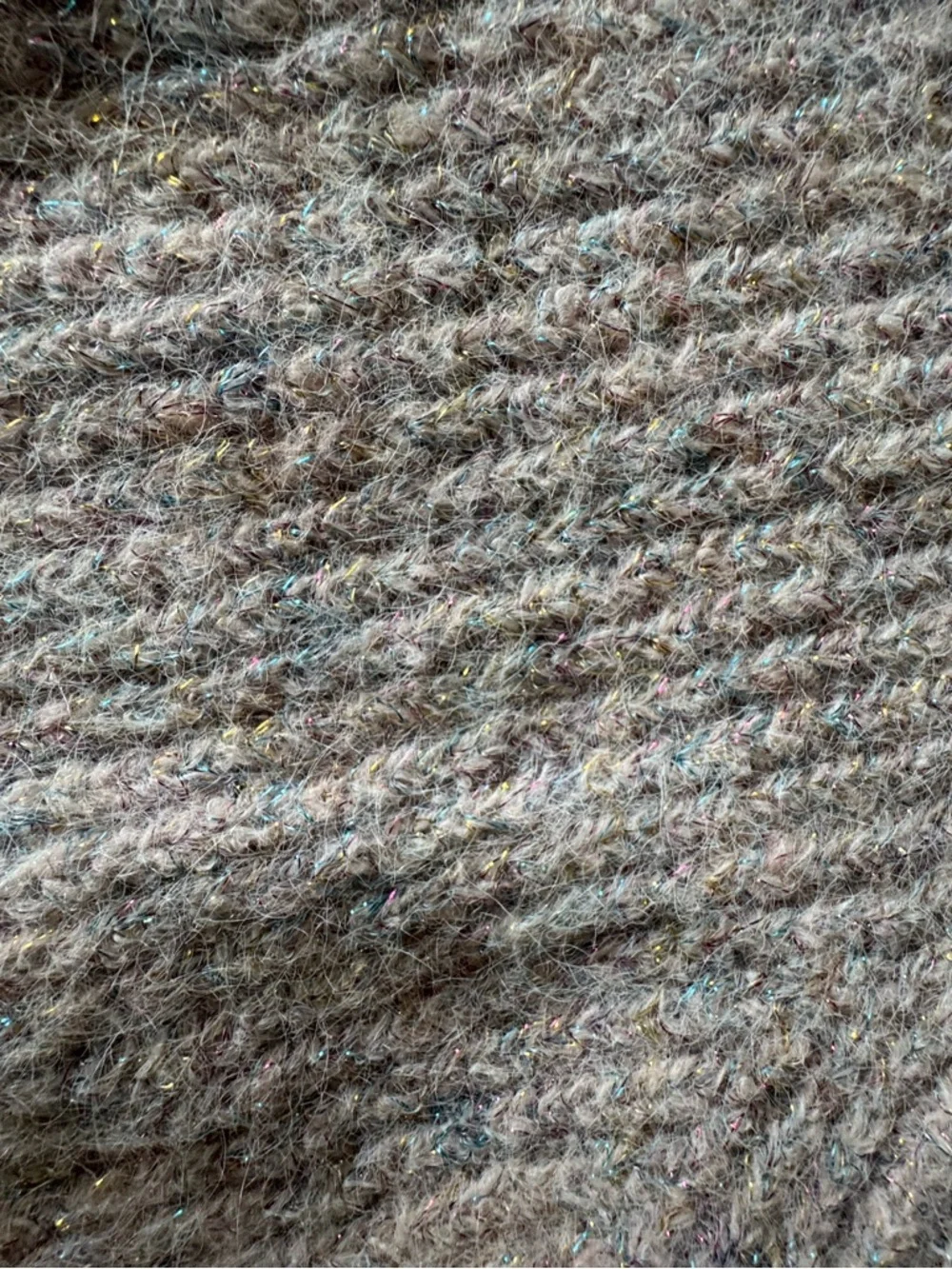 J. Crew Light Heather Crewneck Ribbed Mohair-Blend Sweater